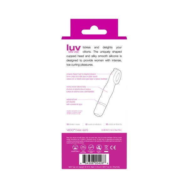 VeDO Luv Mini Vibe Hot In Bed Pink - Image 9