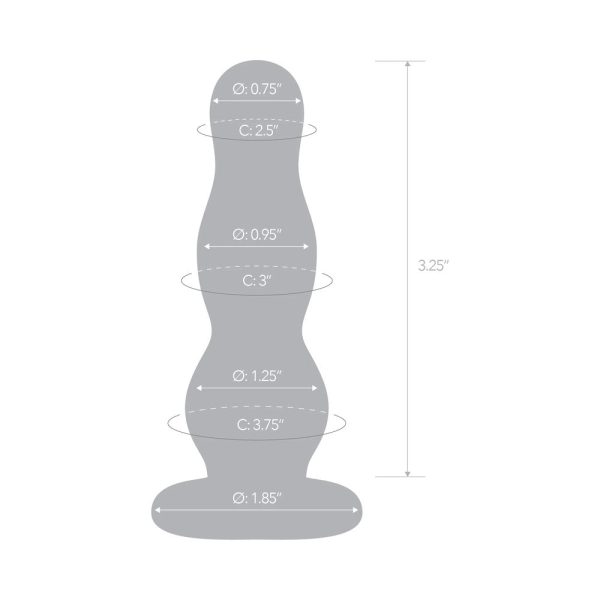 Glas 4 in. Glass Butt Plug - Image 7