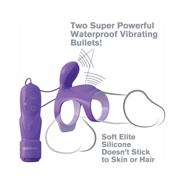 Fantasy C-Ringz Ultimate Couples Cage Vibrating Cock Sheath Purple - Image 7