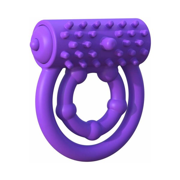 Fantasy C-Ringz Silicone Vibrating Prolong Performance Ring Purple - Image 2