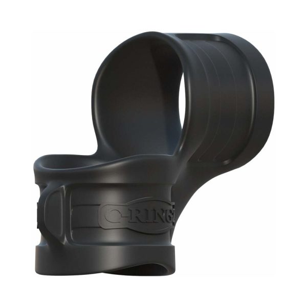 Fantasy C-Ringz Mr. Big Cock Ring & Ball Stretcher Silicone Sling Black - Image 4