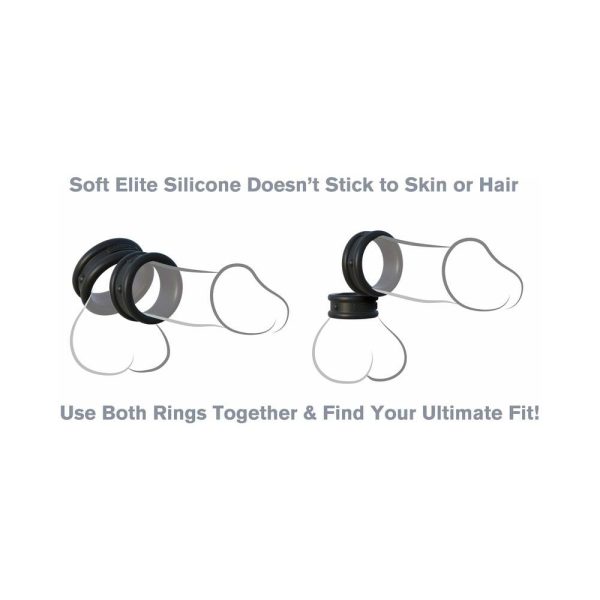Fantasy C-Ringz Max-Width Silicone Rings 2-Piece Set Black - Image 4