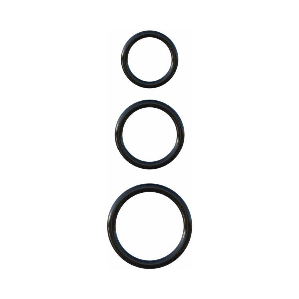 Fantasy C-Ringz Silicone 3-Ring Stamina Set Black - Image 2