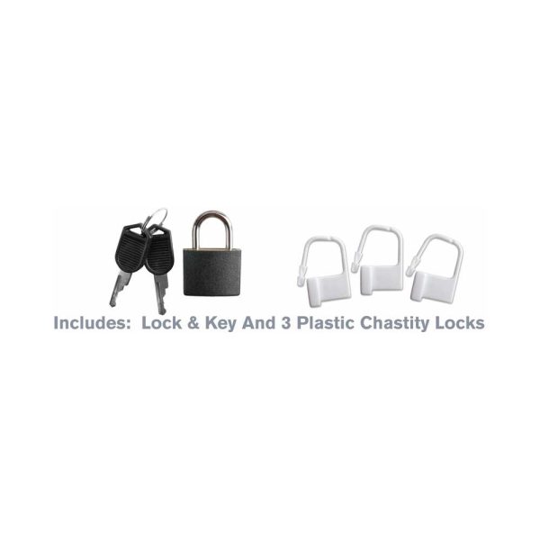 Fantasy C-Ringz Extreme Silicone Cock Blocker Locking Chastity Cage Black - Image 8