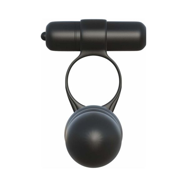Fantasy C-Ringz Posable Partner Double Penetrator Vibrating Cockring Black - Image 5