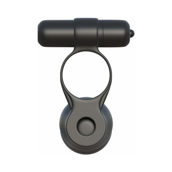Fantasy C-Ringz Posable Partner Double Penetrator Vibrating Cockring Black - Image 6