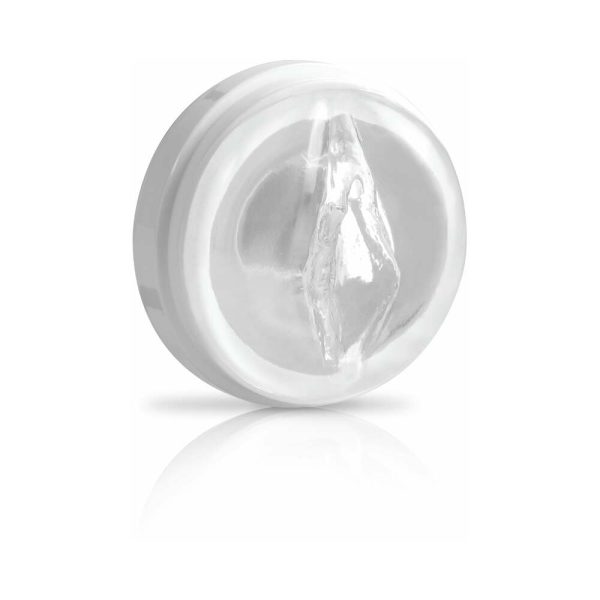 PDX Mega-Bator Pussy Rotating Thrusting Stroker With Suction Cup Clear/White - Image 4