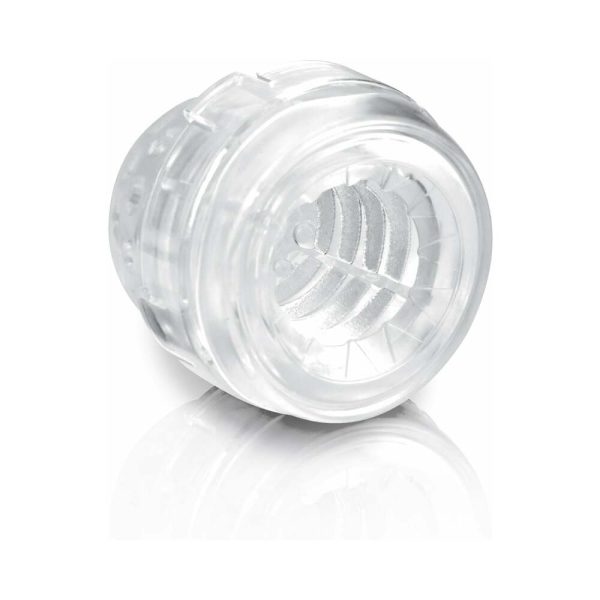 PDX Mega-Bator Pussy Rotating Thrusting Stroker With Suction Cup Clear/White - Image 5