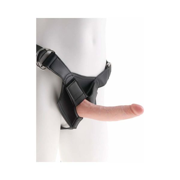 King Cock Strap-On Harness With 7 in. Cock Beige - Image 2