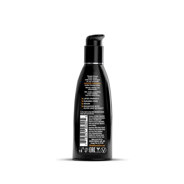 Wicked Aqua Salted Caramel Water-Based Lubricant 2 oz. - Image 2