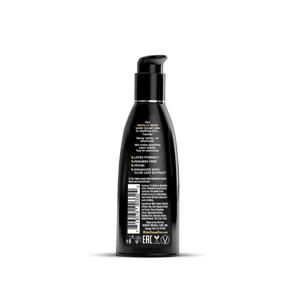 Wicked Aqua Vanilla Bean Water-Based Lubricant 2 oz. - Image 2