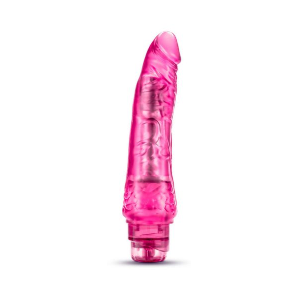 B Yours Vibe 7 Realistic 8.75 in. Vibrating Dildo Pink - Image 2