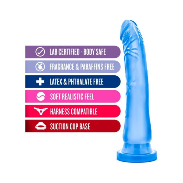 B Yours Sweet ''n Hard 6 Realistic 8.5 in. Dildo Blue - Image 6