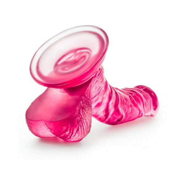 B Yours Sweet ''n Hard 8 Realistic 6.5 in. Dildo with Balls Pink - Image 5