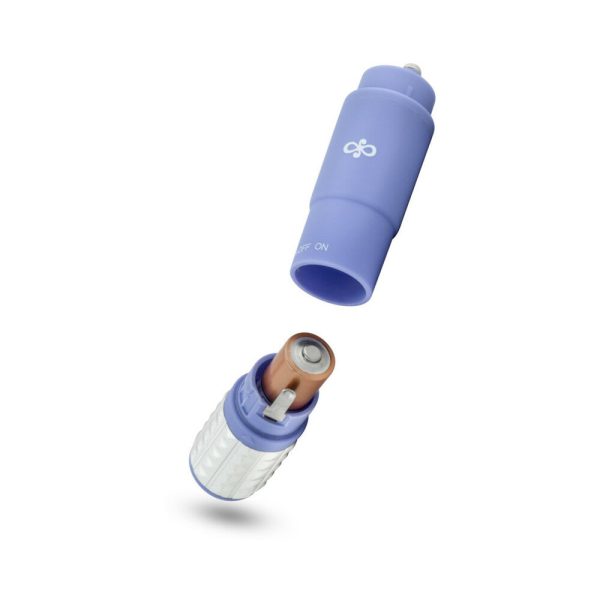 Rose Revitalize Massage Kit with Mini Vibrator & 3 Silicone Attachments Periwinkle - Image 6