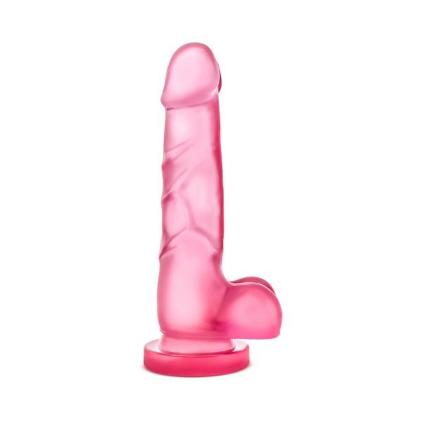 B Yours Sweet ''n Hard 4 Realistic 7 in. Dildo with Balls Pink - Image 2
