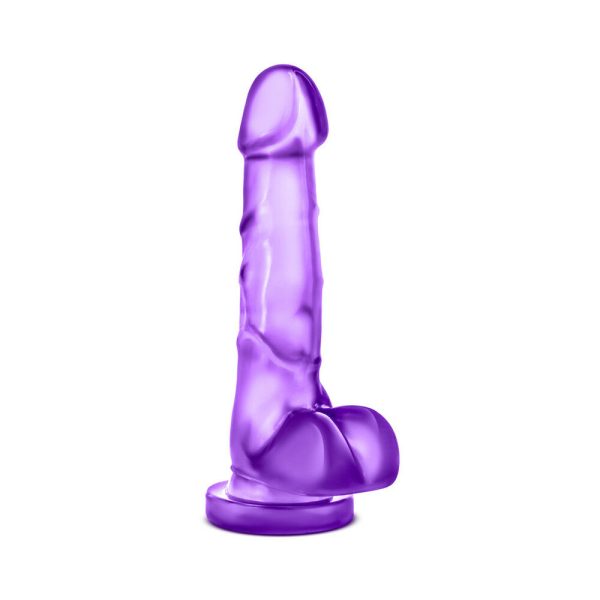 B Yours Sweet ''n Hard 4 Realistic 7 in. Dildo with Balls Purple - Image 2