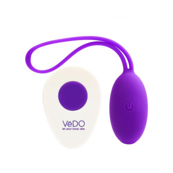 VeDO Peach Rechargeable Egg Vibe - Into You Indigo - Image 2