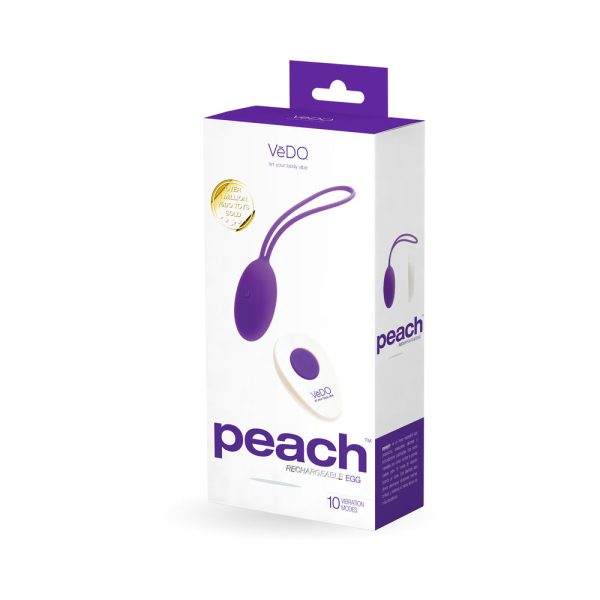 VeDO Peach Rechargeable Egg Vibe - Into You Indigo - Image 5