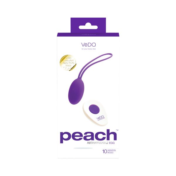 VeDO Peach Rechargeable Egg Vibe - Into You Indigo - Image 6