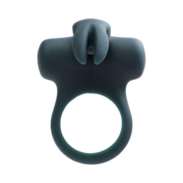 VeDO Frisky Bunny Rechargeable Vibrating Ring - Black Pearl - Image 3