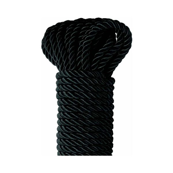 Fetish Fantasy Series Deluxe Silk Rope 9.75 m / 32 ft. Black - Image 2