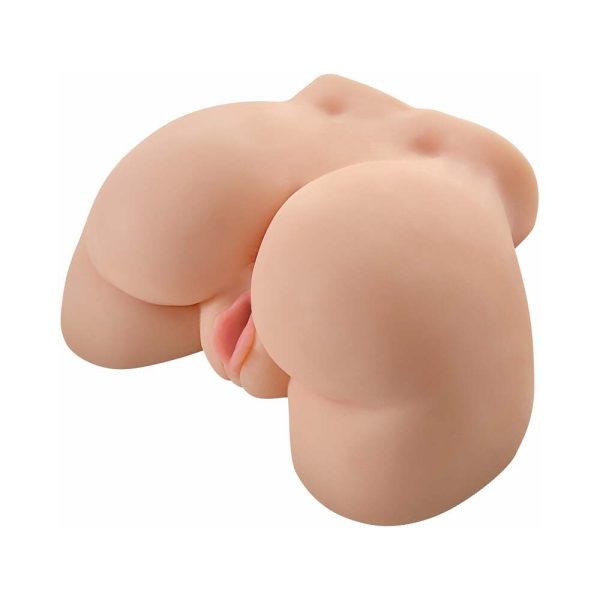 PDX Vibrating Ass Remote-Controlled Dual-Entry Masturbator Beige - Image 3