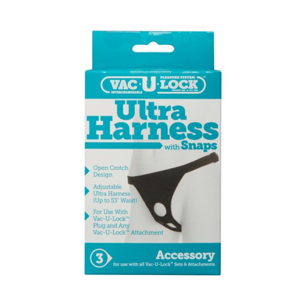 Vac-U-Lock - Ultra Harness - With Snaps Black - Image 3
