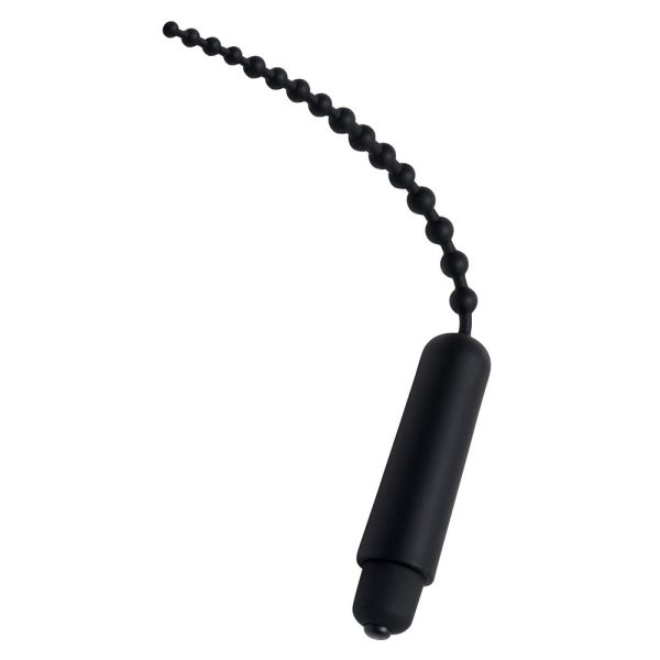 Master Series Dark Rod Vibrating Beaded Silicone Sound - Image 2