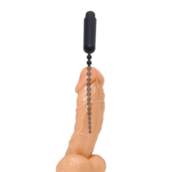 Master Series Dark Rod Vibrating Beaded Silicone Sound - Image 3