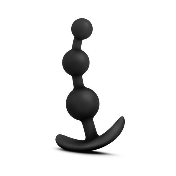 Luxe Be Me 3 Silicone Anal Beads Plug Black - Image 3