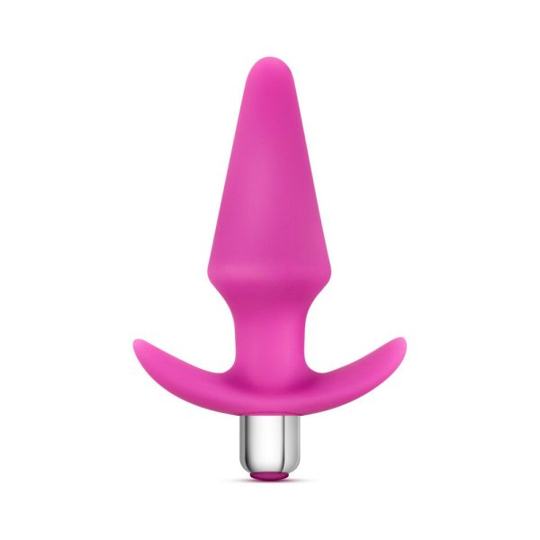 Luxe Discover Vibrating Silicone Anal Plug Pink - Image 2