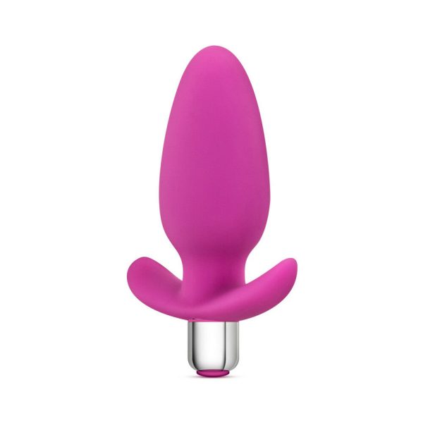 Luxe Little Thumper Vibrating Silicone Anal Plug Pink - Image 2