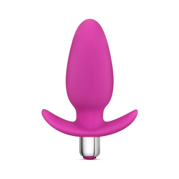 Luxe Little Thumper Vibrating Silicone Anal Plug Pink - Image 3