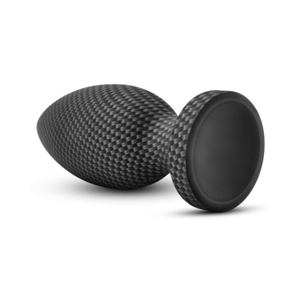 Spark Silicone Anal Plug Medium Carbon Fiber - Image 4