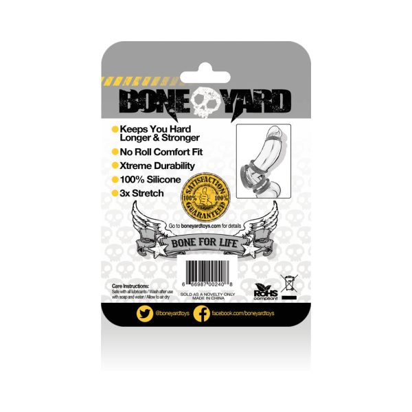 Boneyard Silicone Ring 40mm Black - Image 2