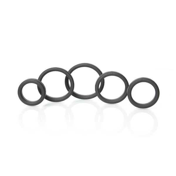 Boneyard Silicone Ring 5 Pcs Kit Black - Image 3