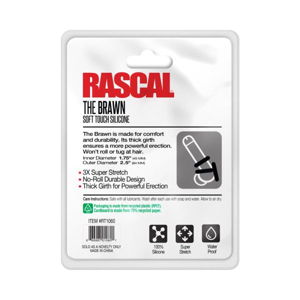 Rascal The Brawn Cockring Black - Image 3