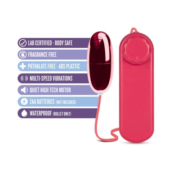B Yours Power Bullet Remote-Controlled Egg Vibrator Cerise - Image 4