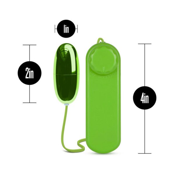 B Yours Power Bullet Remote-Controlled Egg Vibrator Lime - Image 6