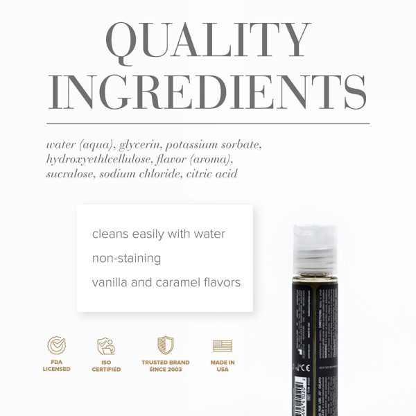 JO Gelato Creme Brulee Flavored Water-Based Lubricant 1 oz. - Image 2
