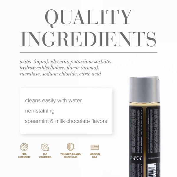 JO Gelato Mint Chocolate Flavored Water-Based Lubricant 4 oz. - Image 2