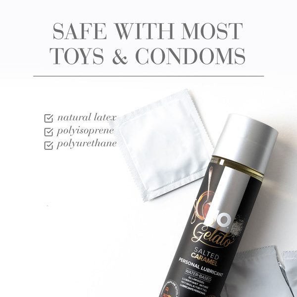 JO Gelato Salted Caramel Flavored Water-Based Lubricant 4 oz. - Image 3