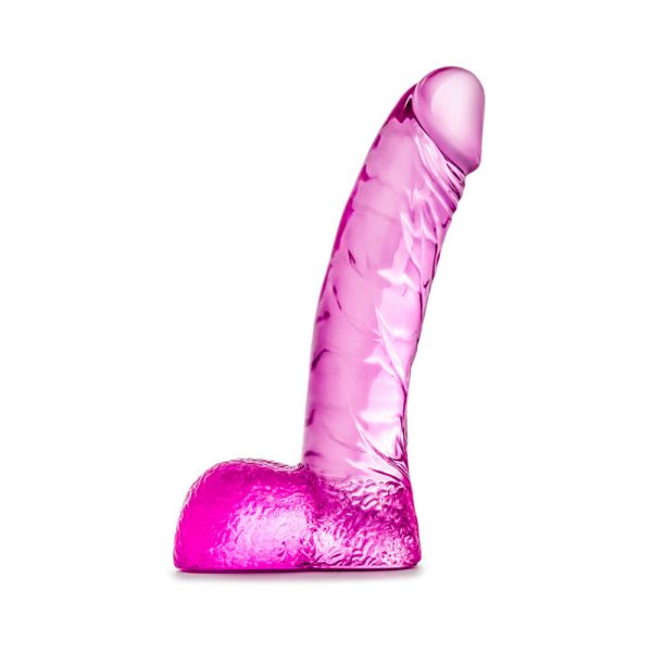 Naturally Yours Ding Dong Realistic 5.5 in. Dildo with Balls Pink - Image 2