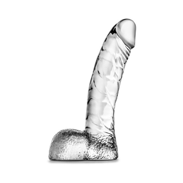 Naturally Yours Ding Dong Realistic 5.5 in. Dildo with Balls Clear - Image 2