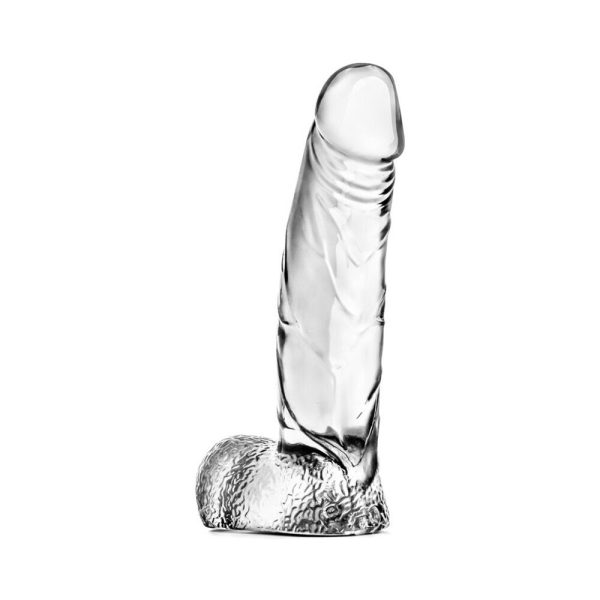 Naturally Yours Ding Dong Realistic 5.5 in. Dildo with Balls Clear - Image 4