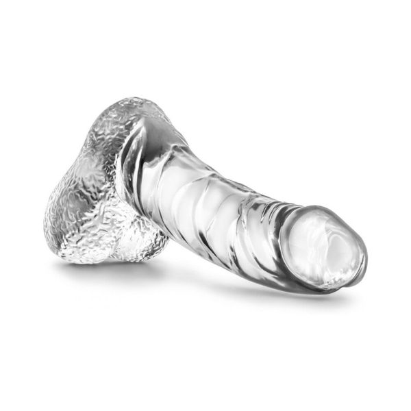 Naturally Yours Ding Dong Realistic 5.5 in. Dildo with Balls Clear - Image 5