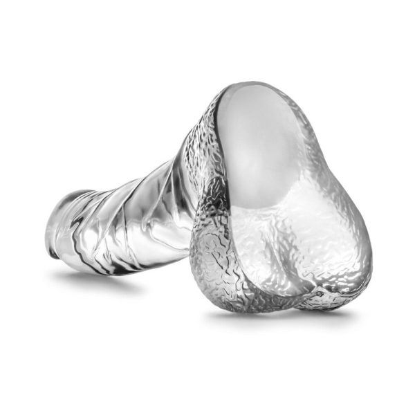 Naturally Yours Ding Dong Realistic 5.5 in. Dildo with Balls Clear - Image 6