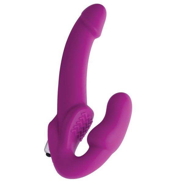 Strap U Evoke Vibrating Strapless Silicone Strap-On Dildo - Image 3