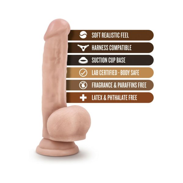 Loverboy Mr. Jackhammer Realistic 8.5 in. Dildo with Balls Beige - Image 6